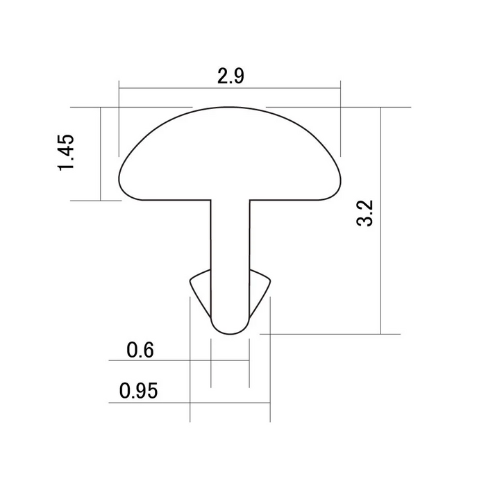Fretwire - Precut Stainless Steel Jumbo, 24 pieces 43-53mm long x 2.4mm wide x 1.2mm crown
