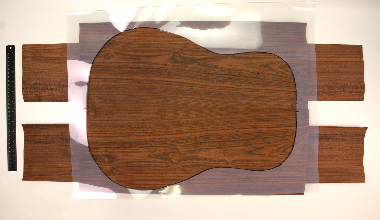 Bocote Veneer Back & Side Set, Dreadnought , Quartersawn