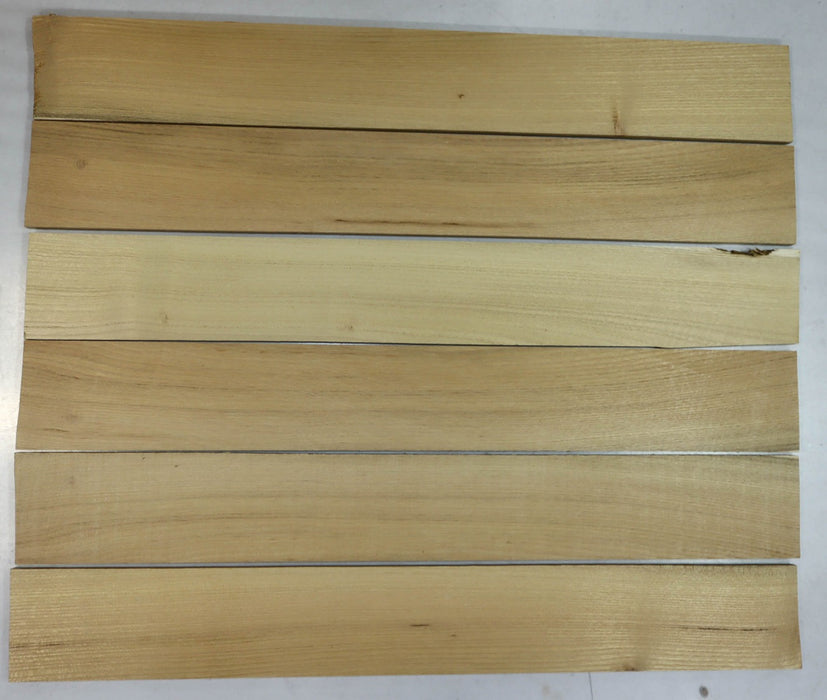 Robinia Guitar Fingerboards, 6 pieces, 21.5" long - Stock# 2-9251