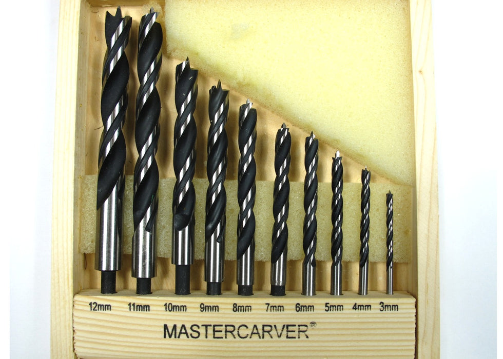 10 Piece Metric Brad Point Drill Set